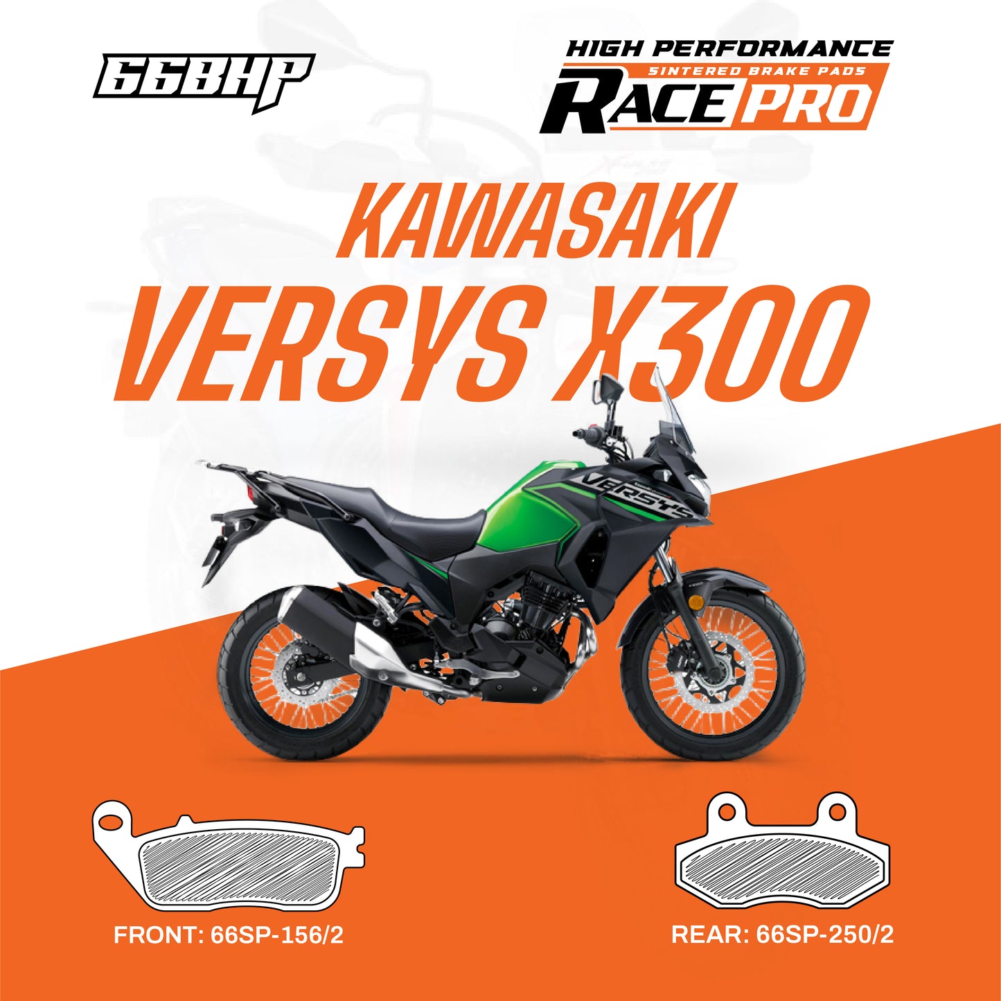 Kawasaki Versys X 300 Race Pro Sintered Brake Pad