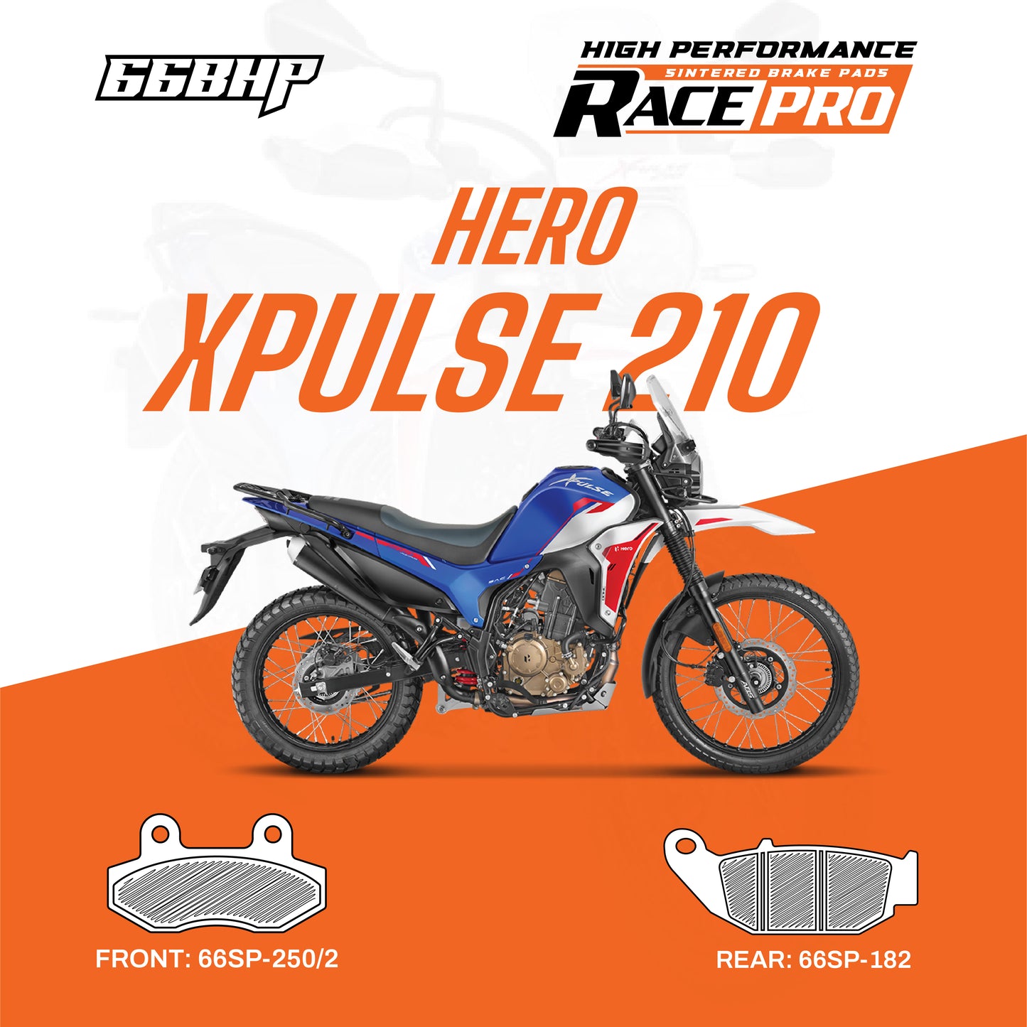 Hero Xpulse 200 4V / Xpulse Rally / Xpulse 210 Race Pro Sintered Brake Pad