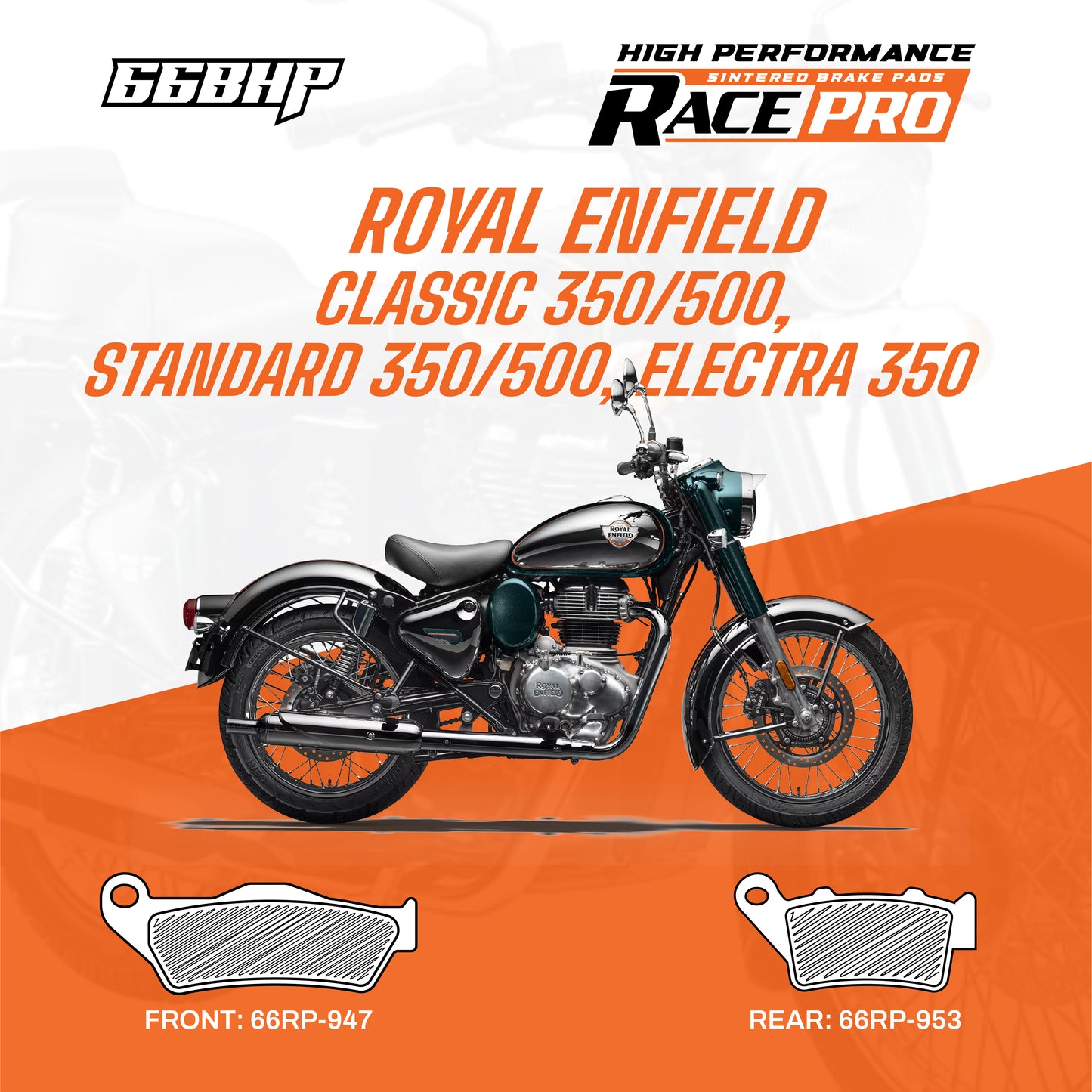 Royal Enfield Thunderbird 350/500 Race Pro Sintered Brake Pad