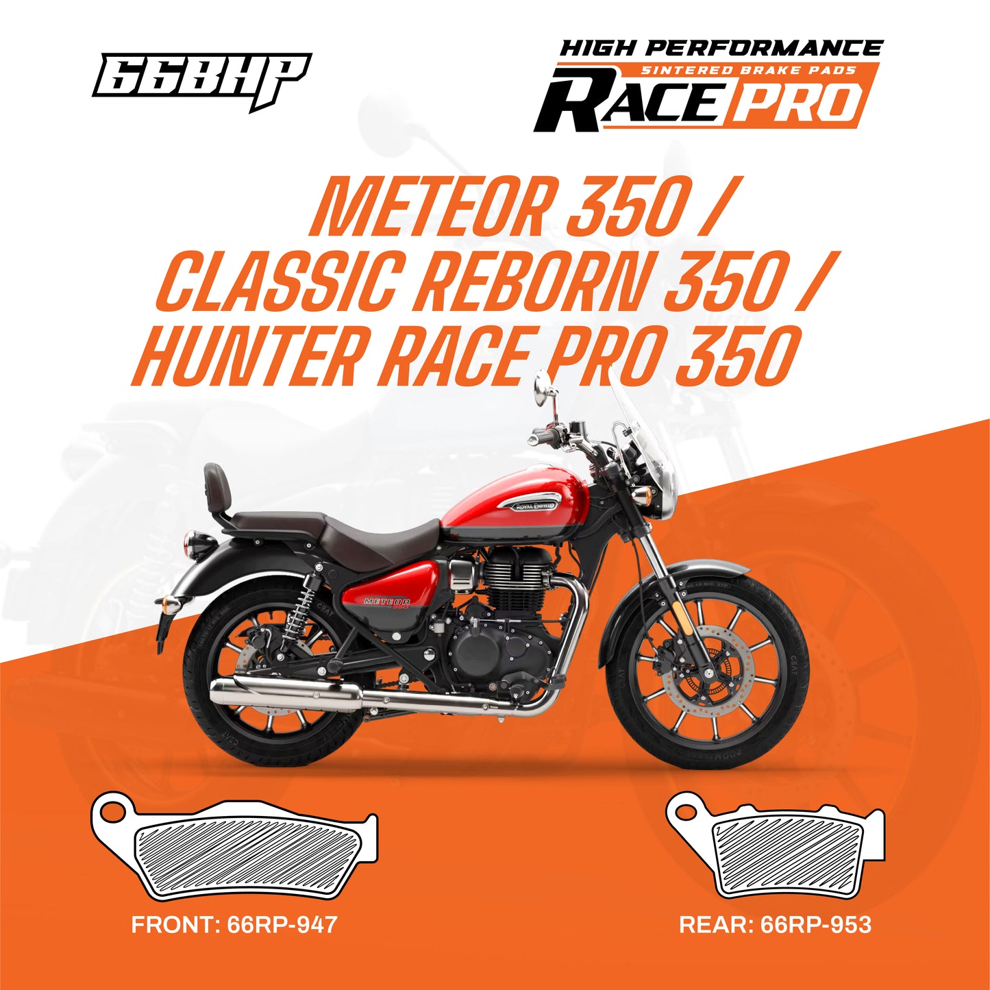 Royal Enfield Classic Reborn /Meteor /Hunter Race Pro Sintered Brake Pad