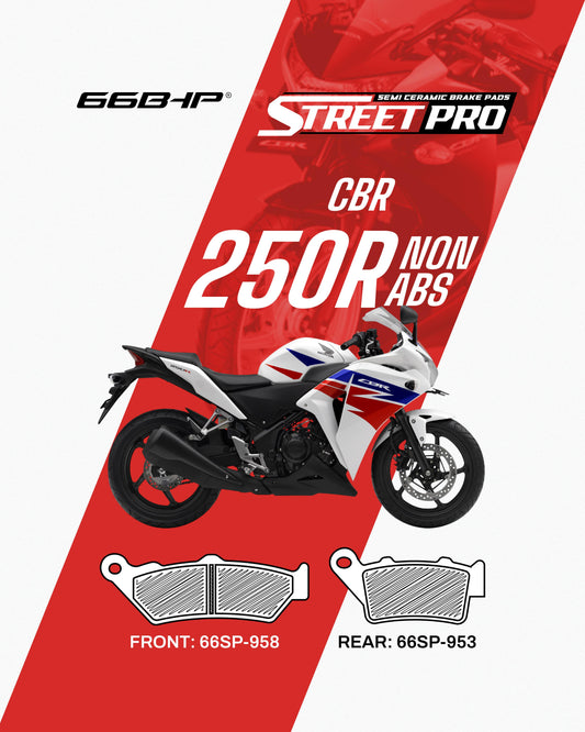 Honda CBR 250R (NON ABS) Street Pro Semi Ceramic Brake Pads