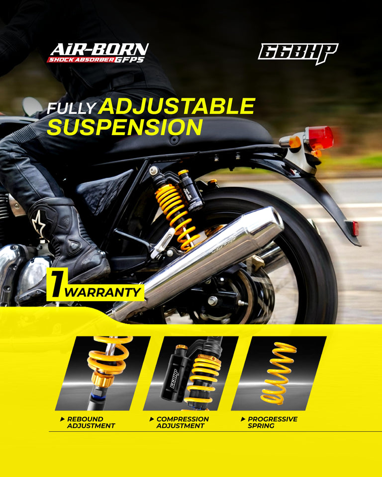 Interceptor 650 / GT 650 66BHP Air Born Performance Suspension – 66Bhp