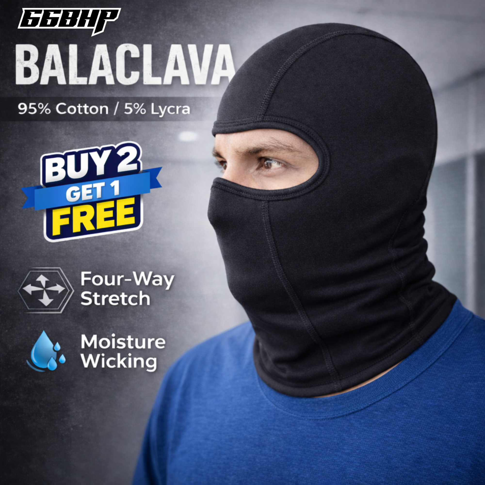 66BHP Performance Cotton Balaclava