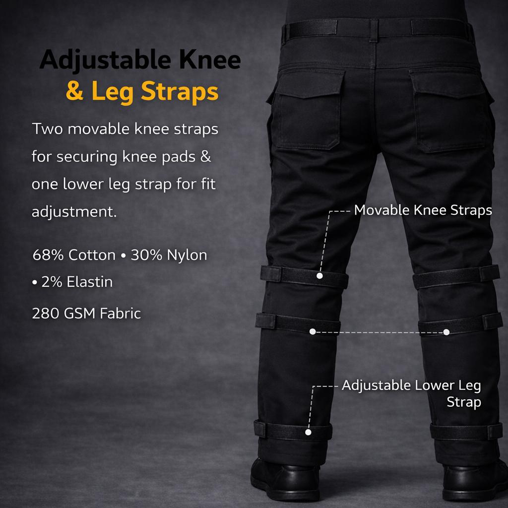 Nomad Riding Cargo Pants – Level 2 CE Knee Protection | Adjustable Straps | Everyday Riding Comfort