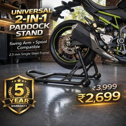 66Bhp X-Lift | The Ultimate 2-in-1 Paddock Stand – Spool & Swingarm Ready