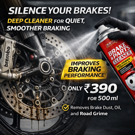 66BHP Brake & Parts Cleaner – Pro-Power Formula | Deep Oil & Grease Removal (500ml)