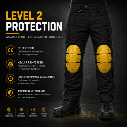 Nomad Riding Cargo Pants – Level 2 CE Knee Protection | Adjustable Straps | Everyday Riding Comfort