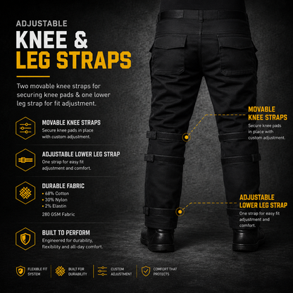 Nomad Riding Cargo Pants – Level 2 CE Knee Protection | Adjustable Straps | Everyday Riding Comfort