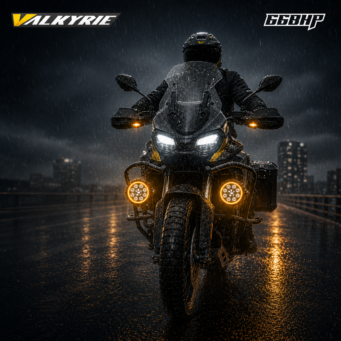 66BHP Valkyrie 4.5 Inch; 120W Ultra Vision Auxiliary Light – High/Low Beam + Amber DRL | 13200 Lumens | IP68 Waterproof