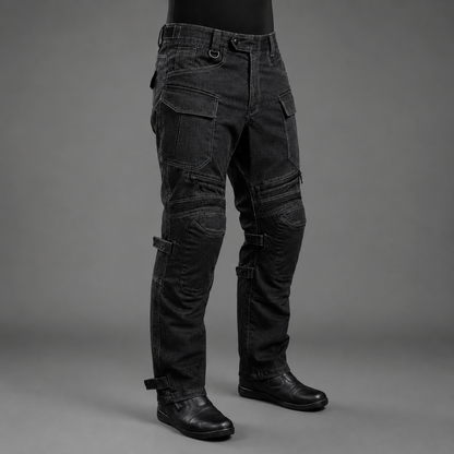 66BHP Riding Denim Pants With Level 2 Knee Protectors