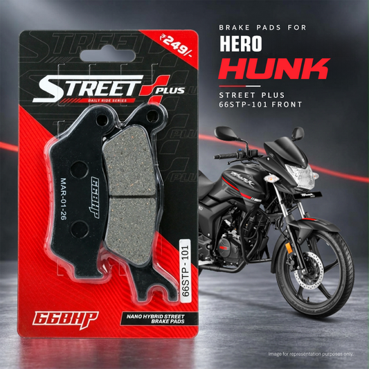 Hero Hunk /Xtreme/CBZ Xtreme 66BHP Street Plus Brake Pads