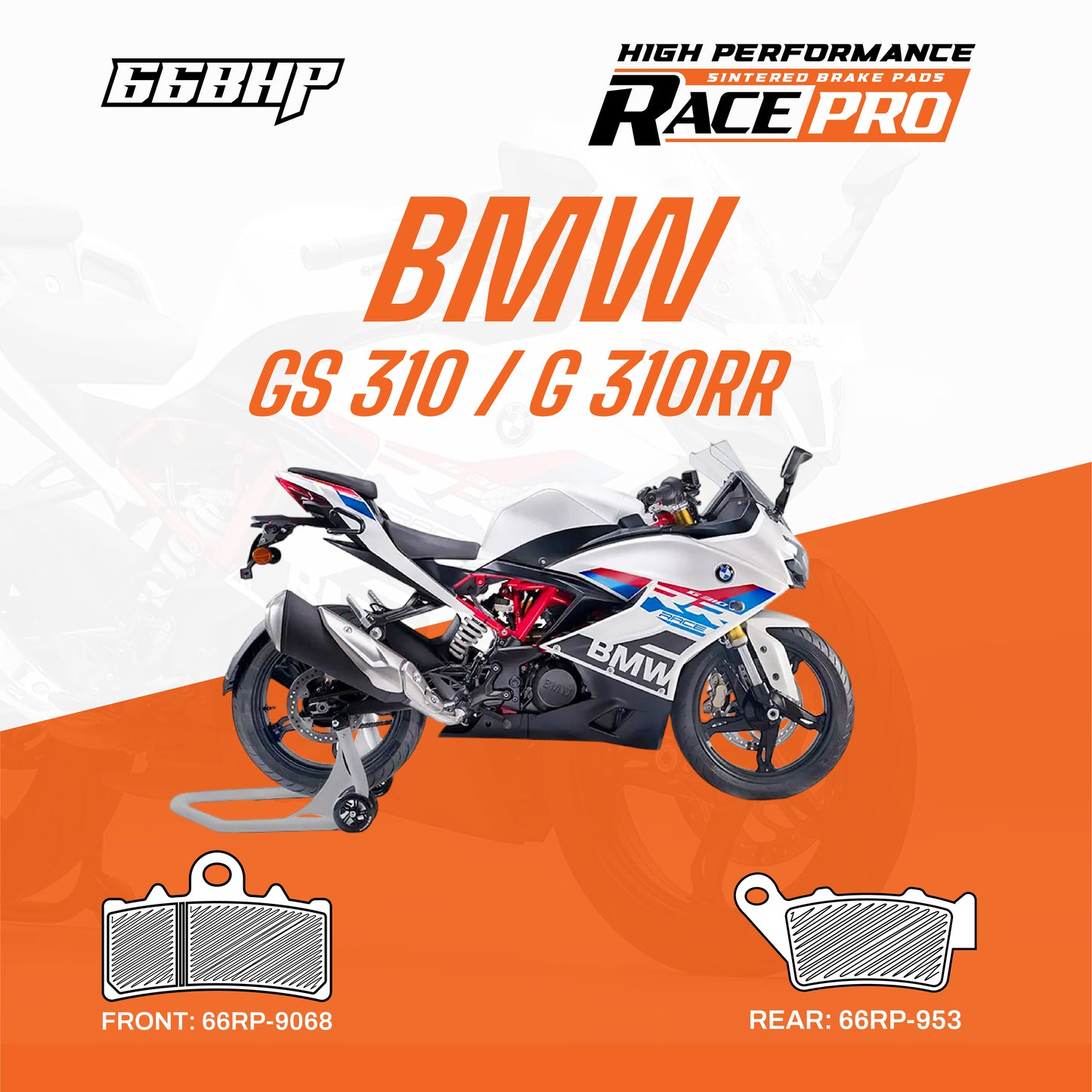 BMW G 310 R / G 310 RR Race Pro Sintered Brake Pad