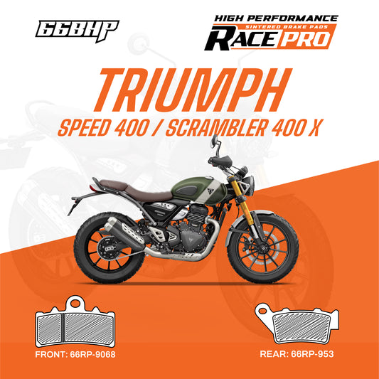 Triumph Speed 400 / Scrambler 400 X Race Pro Sintered Brake Pad