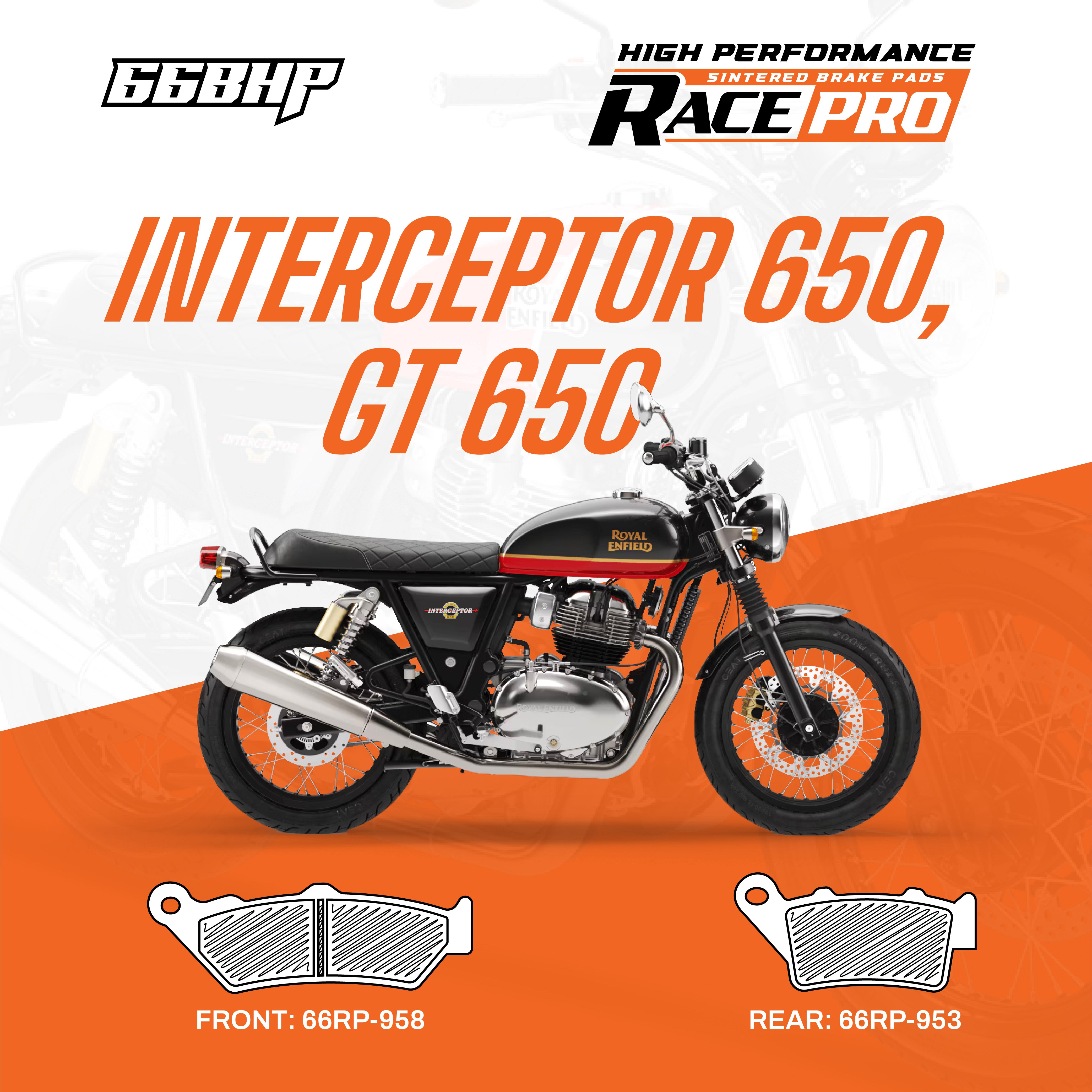 Royal Enfield GT Interceptor 650 Race Pro Sintered Brake Pad