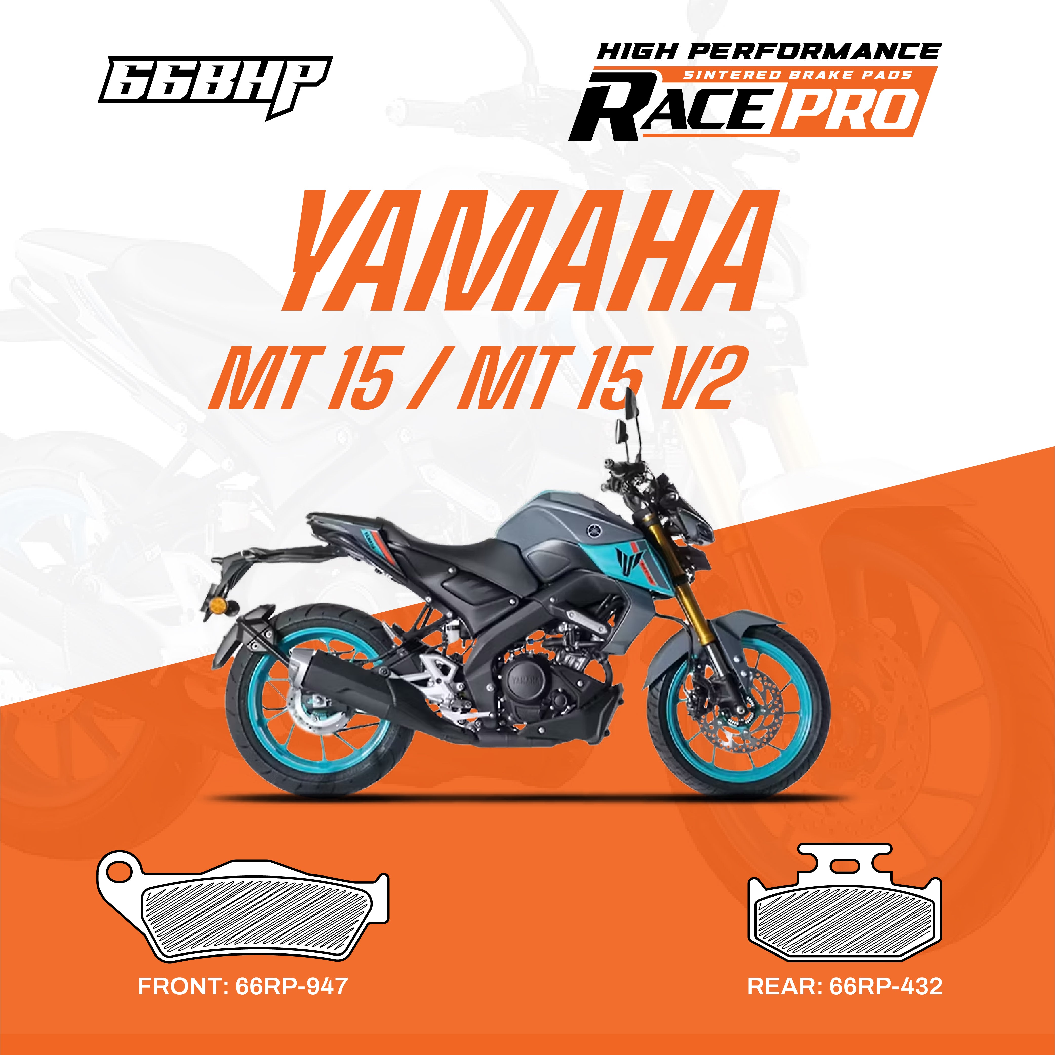 Yamaha MT15  Race Pro Sintered Brake Pad