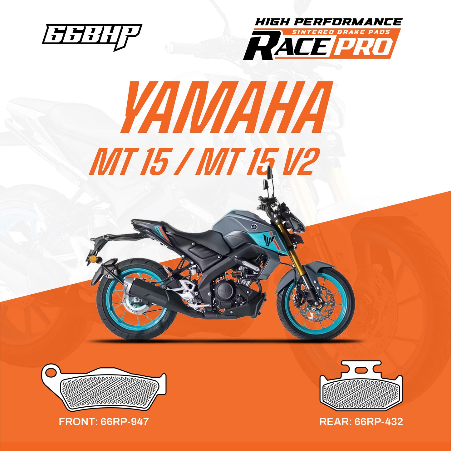 Yamaha MT15  Race Pro Sintered Brake Pad