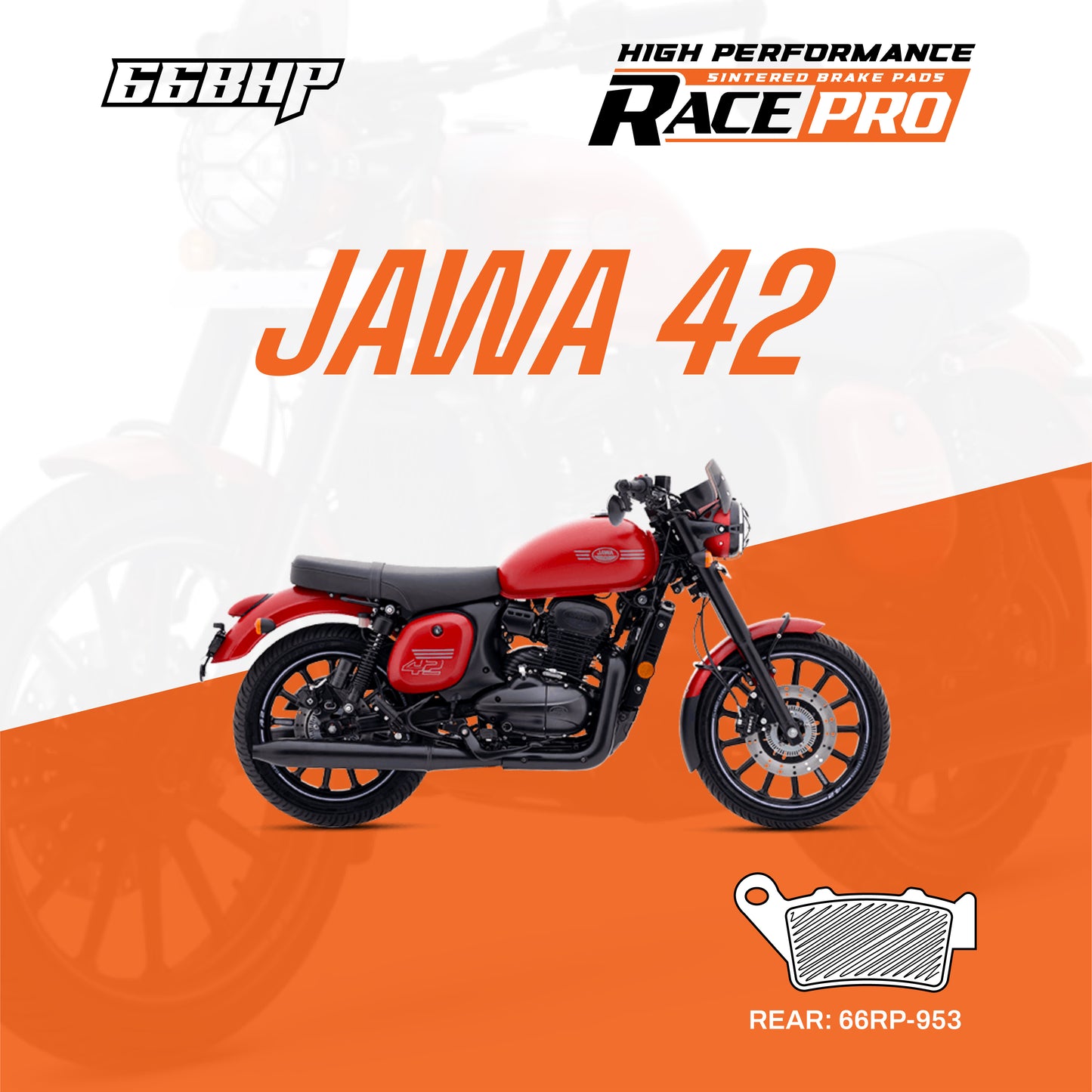 Jawa 42  Race Pro Sintered Brake Pad