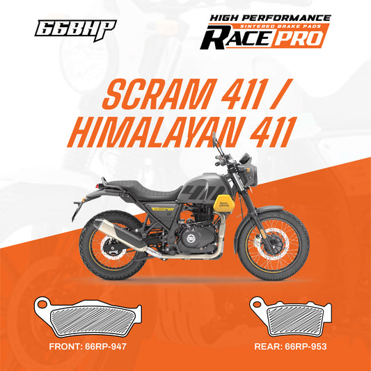 Royal Enfield Himalayan 411/  scram 411   Race Pro Sintered Brake Pad