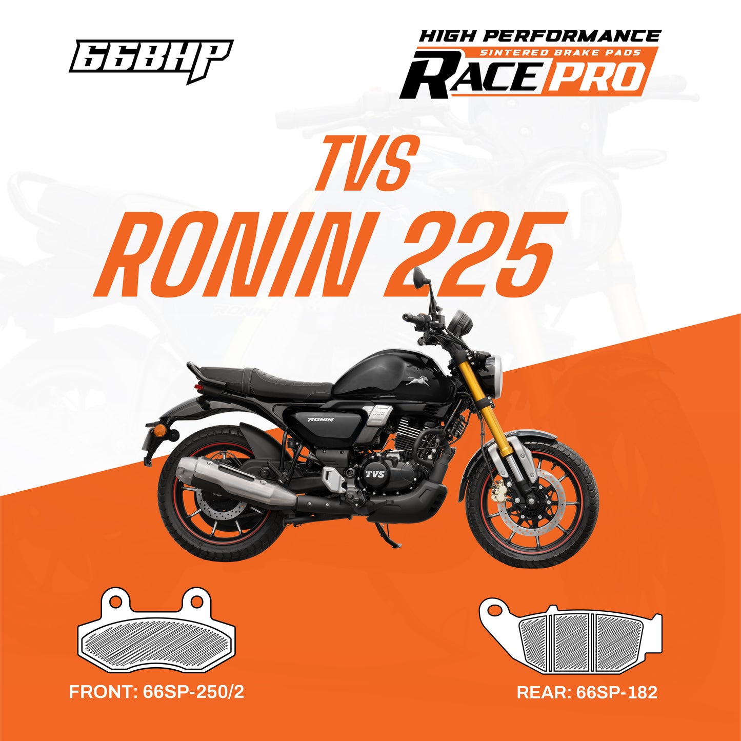 TVS Ronin 225 Race Pro Sintered Brake Pad