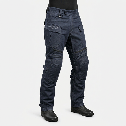 66BHP Riding Denim Pants With Level 2 Knee Protectors