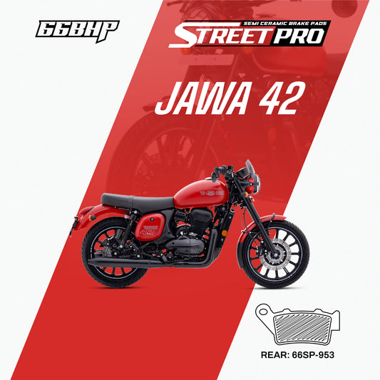 Jawa 42 66bhp  street pro semi ceramic  rear brake pad