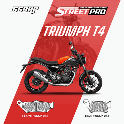 Triumph T4  Street Pro Semi Ceramic Brake Pads