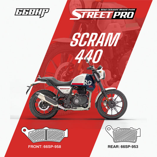 Royal Enfield Scram 440 Street Pro Semi Ceramic Brake Pads