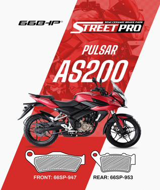Bajaj Pulsar AS 200 Street Pro Semi Ceramic Brake Pads
