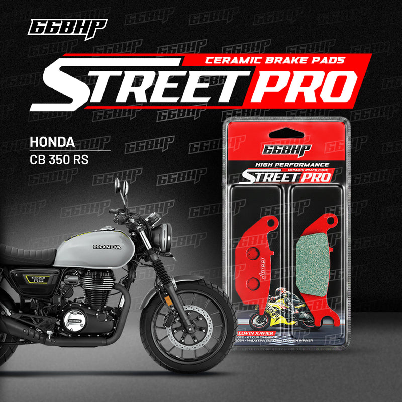 66BHP Street Pro ceramic brake pads for Honda CB 350 RS