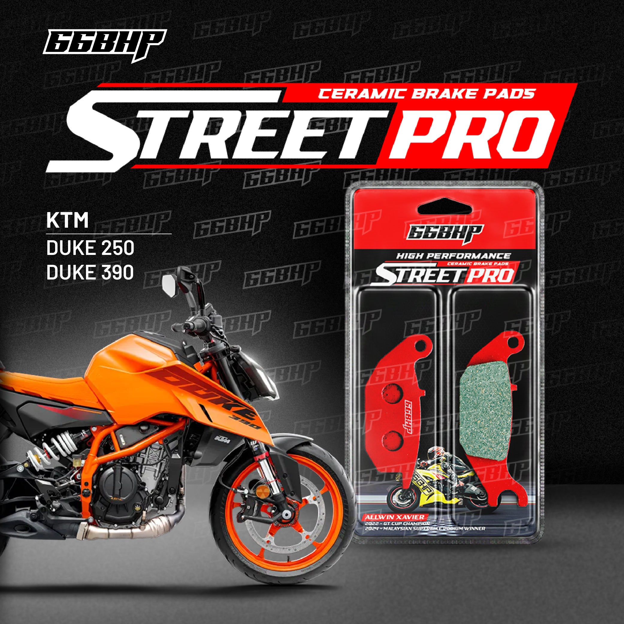KTM Duke & RC 125 / 200 / 250 / 390 66BHP street pro semi ceramic