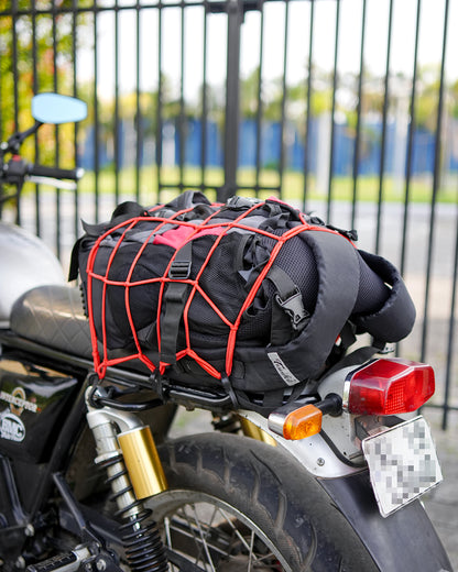66BHP Stretch Cargo Net 15 x 15 inch with 6 Scratch-Proof Hooks – Motorcycle Luggage Net