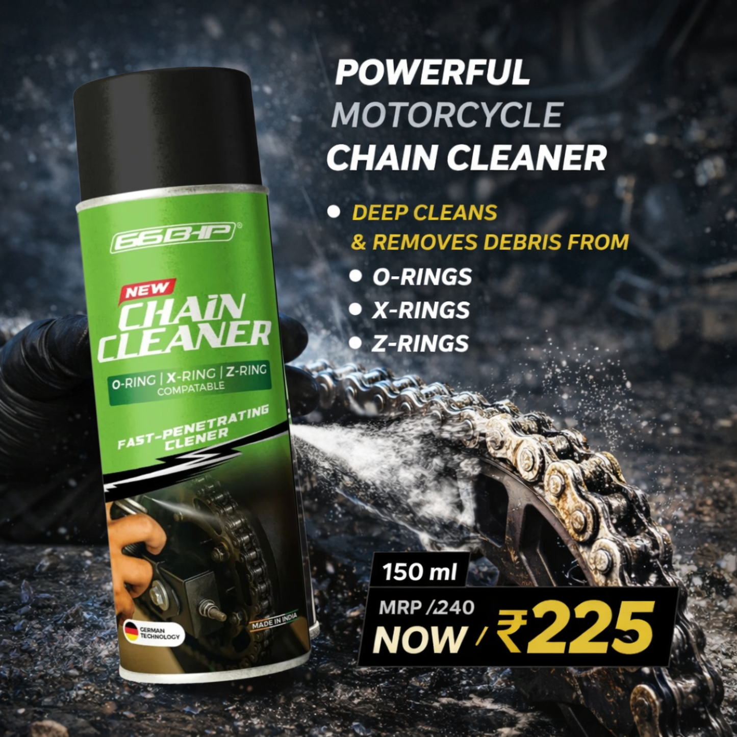Chain Cleaner – 150ml | Ultimate Degreasing Power for a Smooth Ride