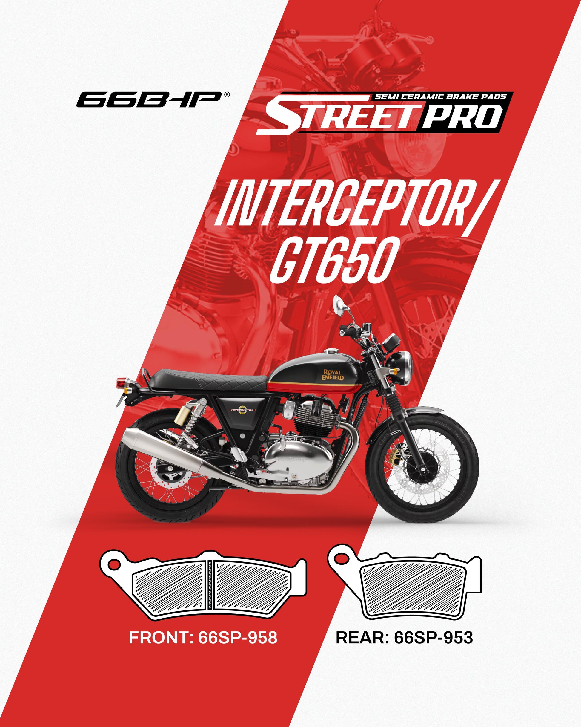 Royal Enfield GT Interceptor 650 Street Pro Semi Ceramic Brake