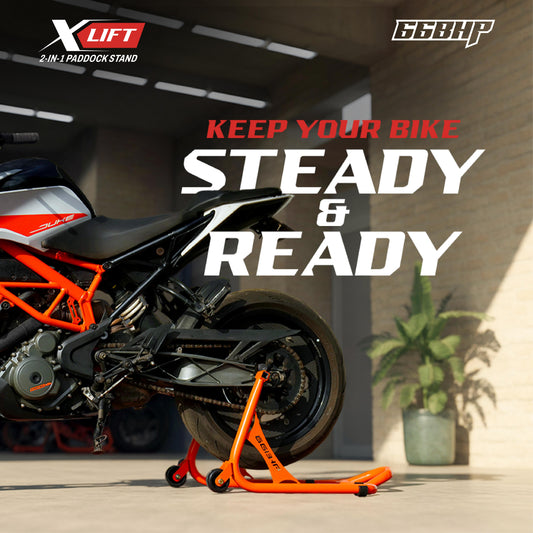 66Bhp X-Lift | The Ultimate 2-in-1 Paddock Stand – Spool & Swingarm Ready
