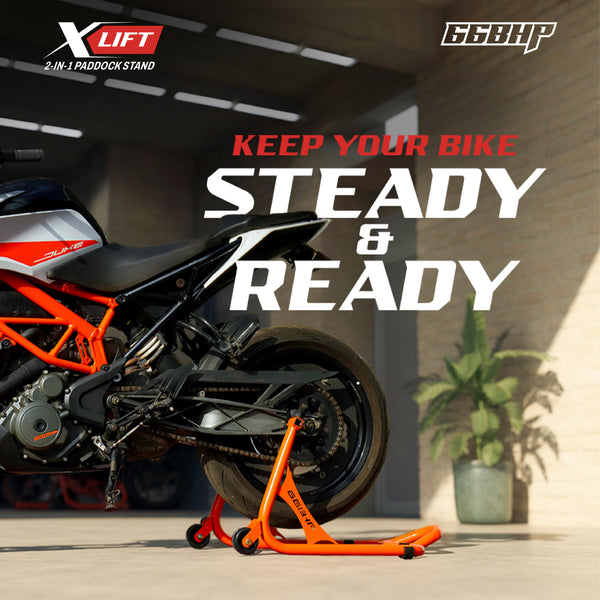 66Bhp X-Lift | The Ultimate 2-in-1 Paddock Stand – Spool & Swingarm Ready