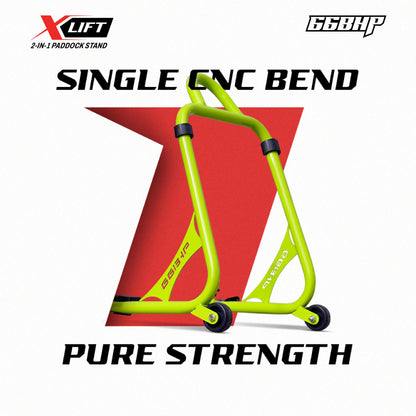 66Bhp X-Lift | The Ultimate 2-in-1 Paddock Stand – Spool & Swingarm Ready