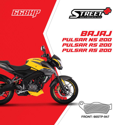 Bajaj Pulsur NS 200/AS 200/RS 200 66BHP Street Plus Brake Pads