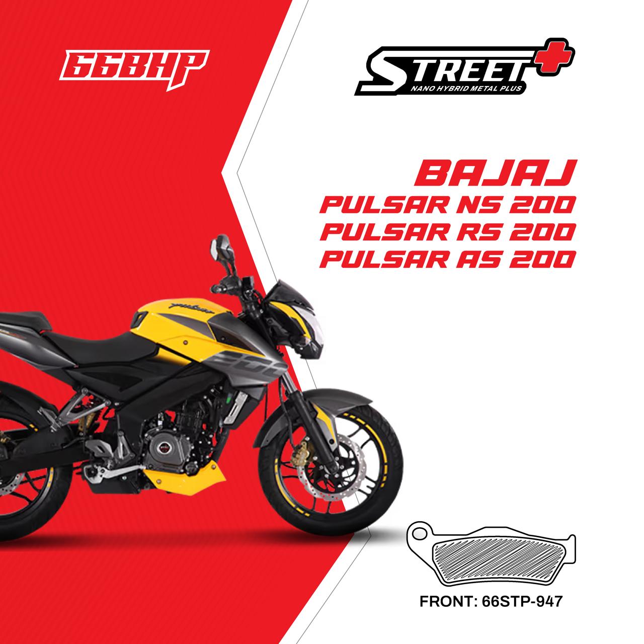 Bajaj Pulsur NS 200/AS 200/RS 200 66BHP Street Plus Brake Pads