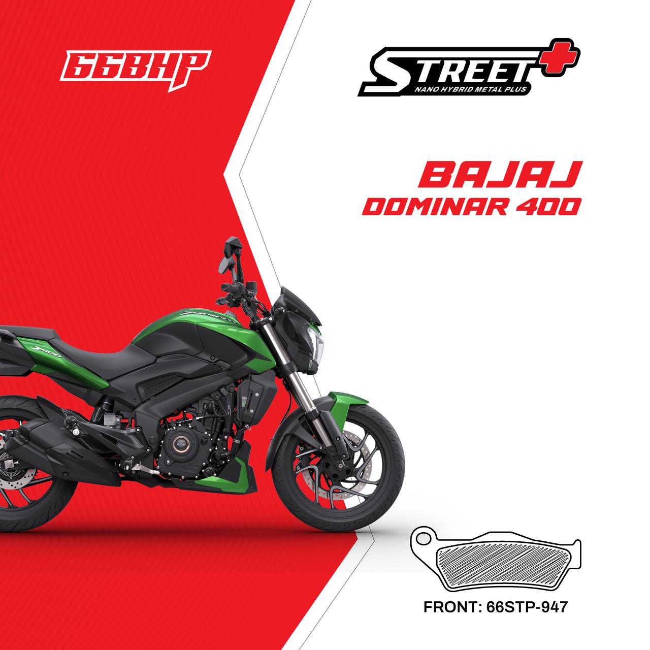 Bajaj Dominar 400 Upto (2019) 66BHP Street Plus Brake Pads