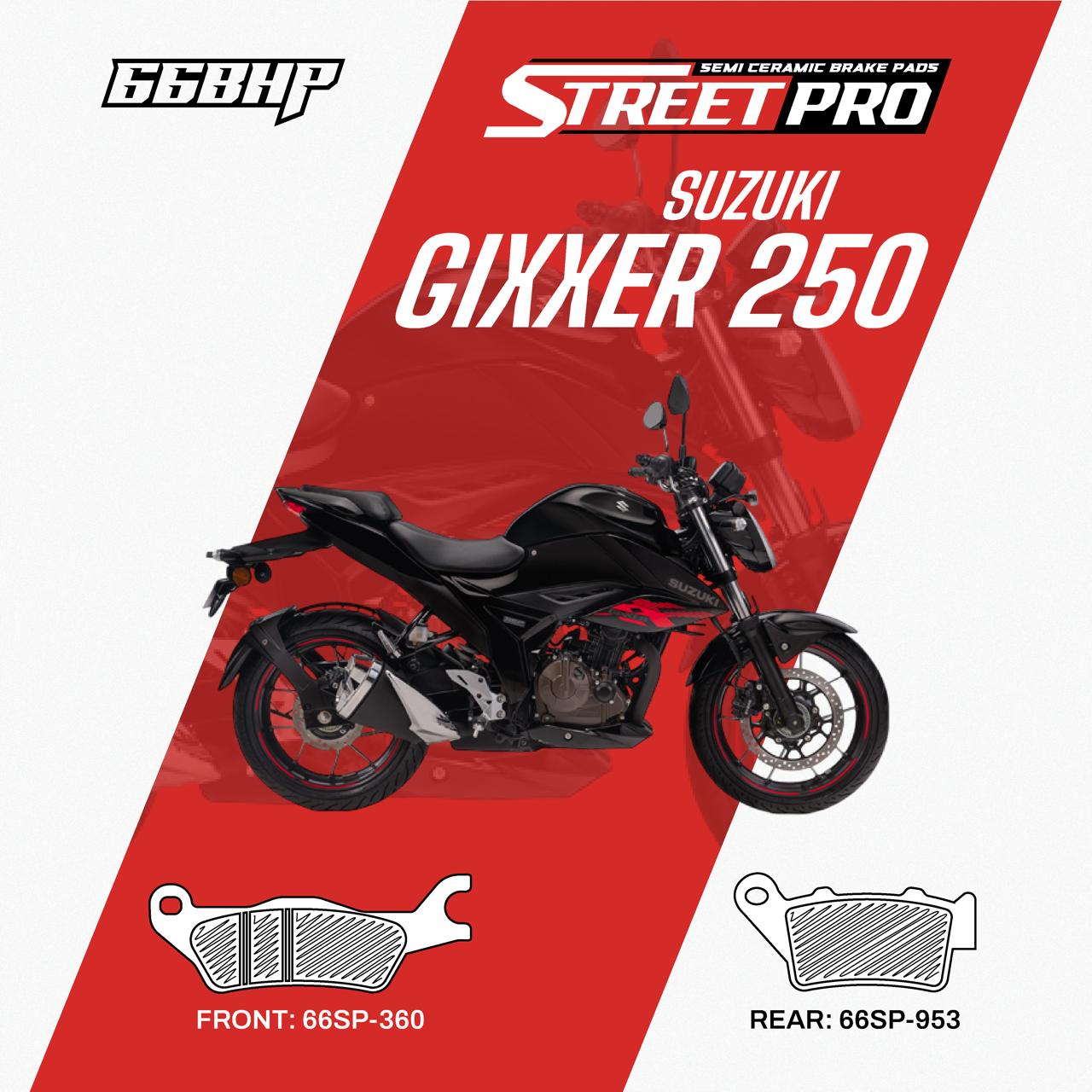 Suzuki Gixxer 250 66BHP Semi Ceramic Brake Pad