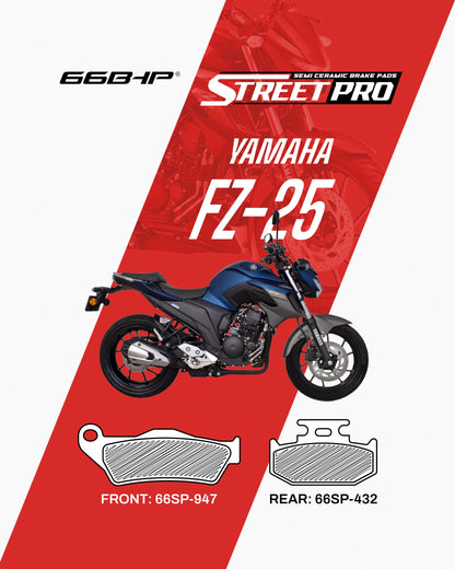 Yamaha FZ25 Street Pro Semi Ceramic Brake Pads