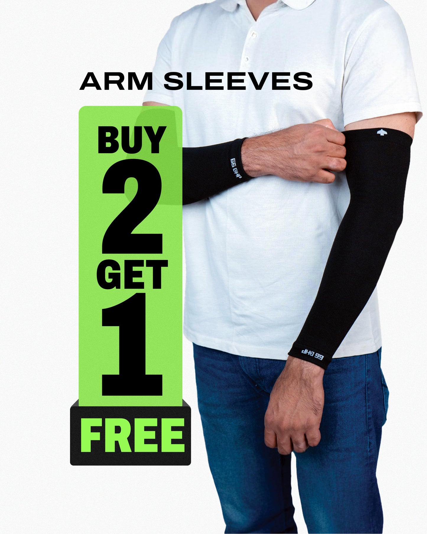 66Bhp Arm Sleeve – UV Protection for Men & Women (Buy 2 Get 1 Free!)