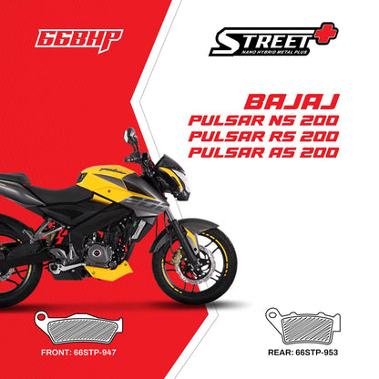 Bajaj Pulsur NS 200/AS 200/RS 200 66BHP Street Plus Brake Pads