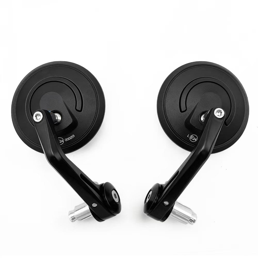 Vuma S3 black mirror pair, rear view