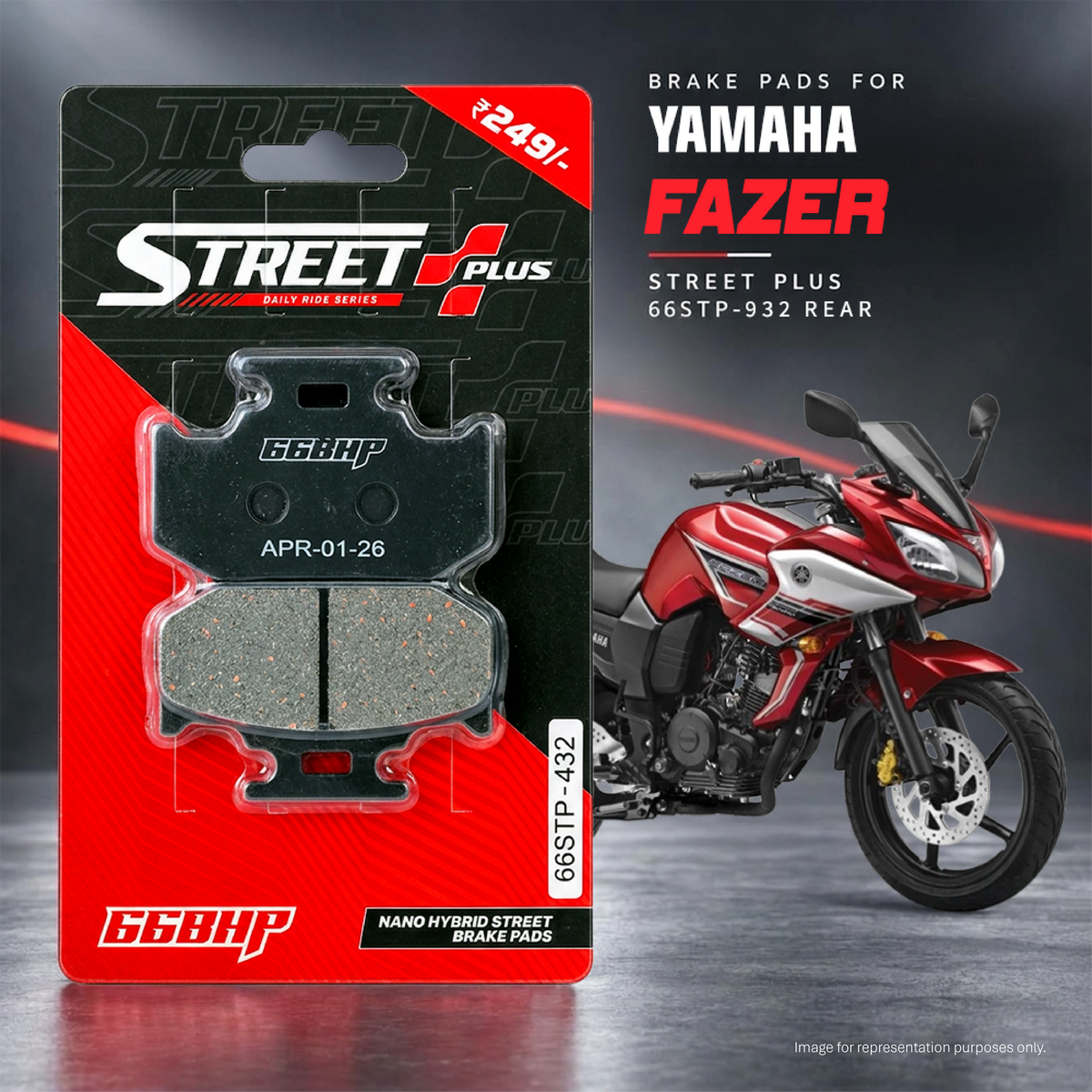 Yamaha Fazer 66BHP Street Plus Brake Pads